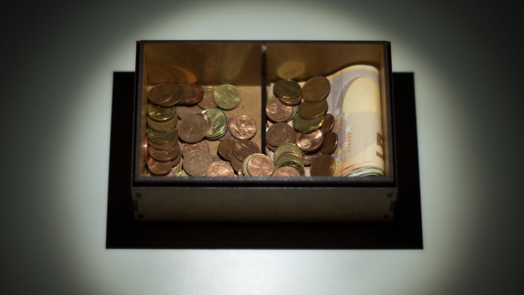 Laser Cut Wooden Donation Box