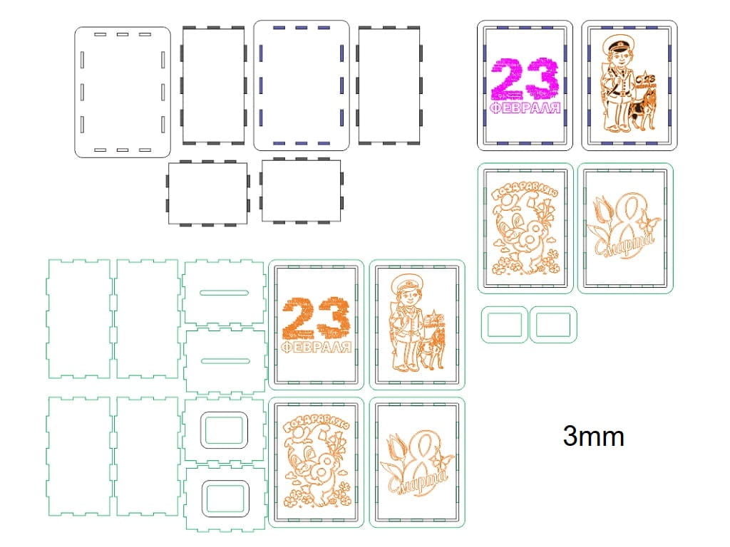 Laser Cut Wooden Money Saving Box 4 Styles