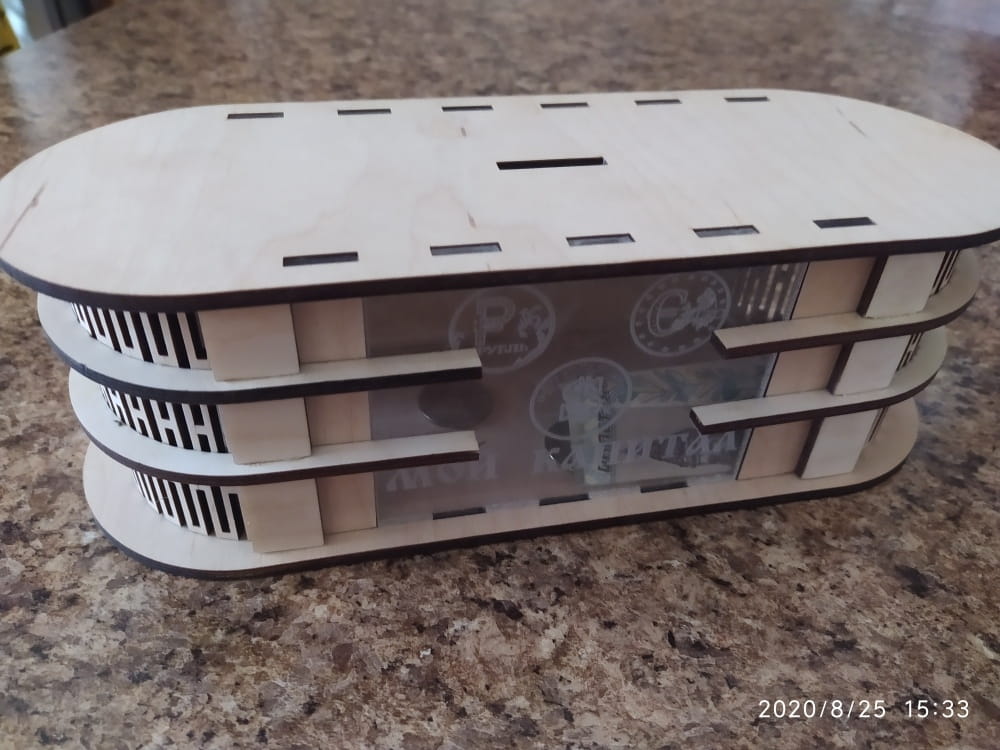 Laser Cut Wooden Piggy Bank for Kids and Adults