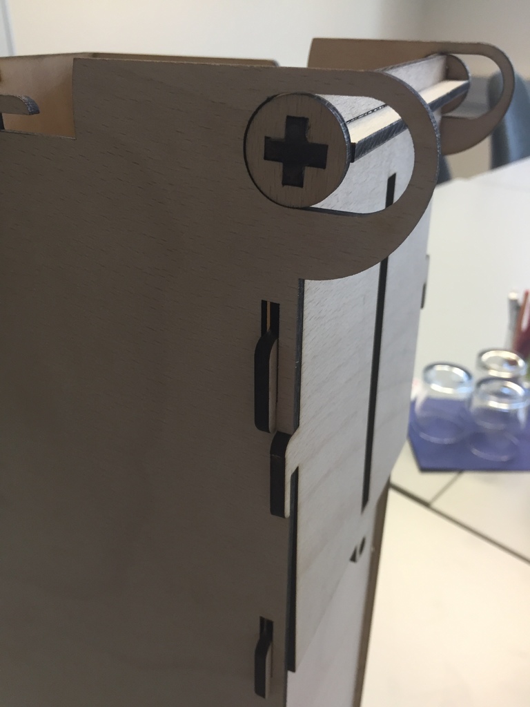 Laser Cut Wooden Self Locking Ballot Box