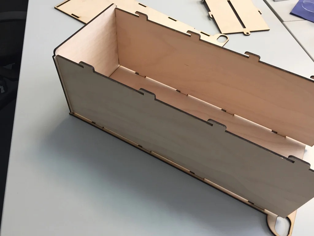 Laser Cut Wooden Self Locking Ballot Box