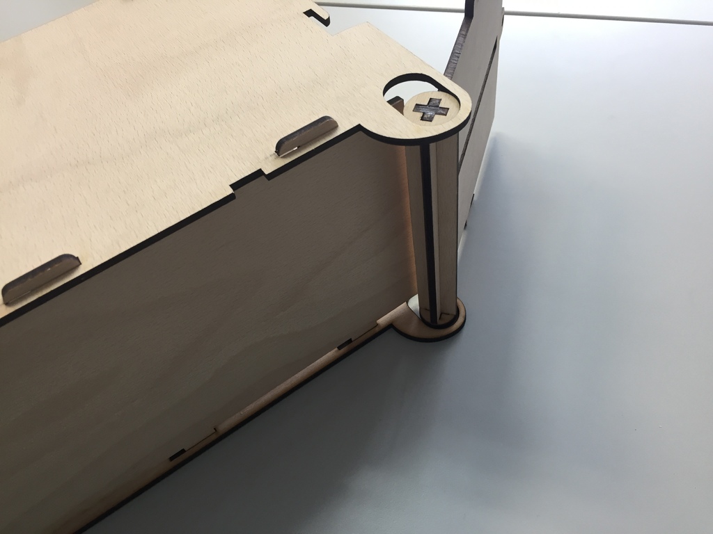 Laser Cut Wooden Self Locking Ballot Box