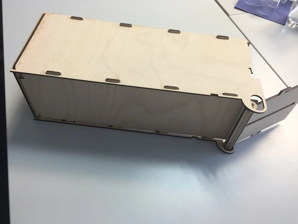Laser Cut Wooden Self Locking Ballot Box