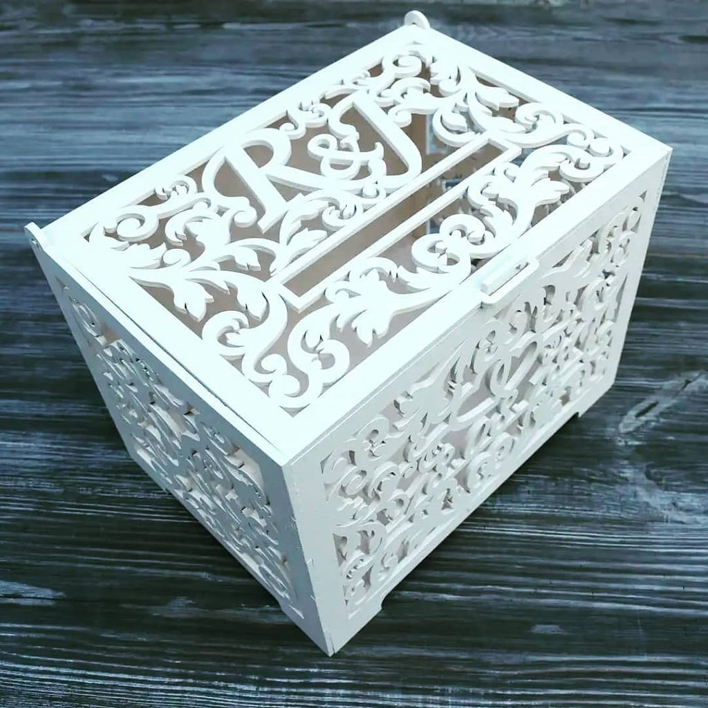 Laser Cut Party Card Box Wedding Envelope Box