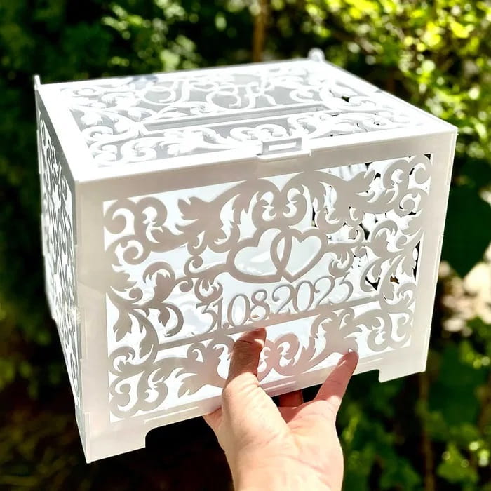 Laser Cut Party Card Box Wedding Envelope Box