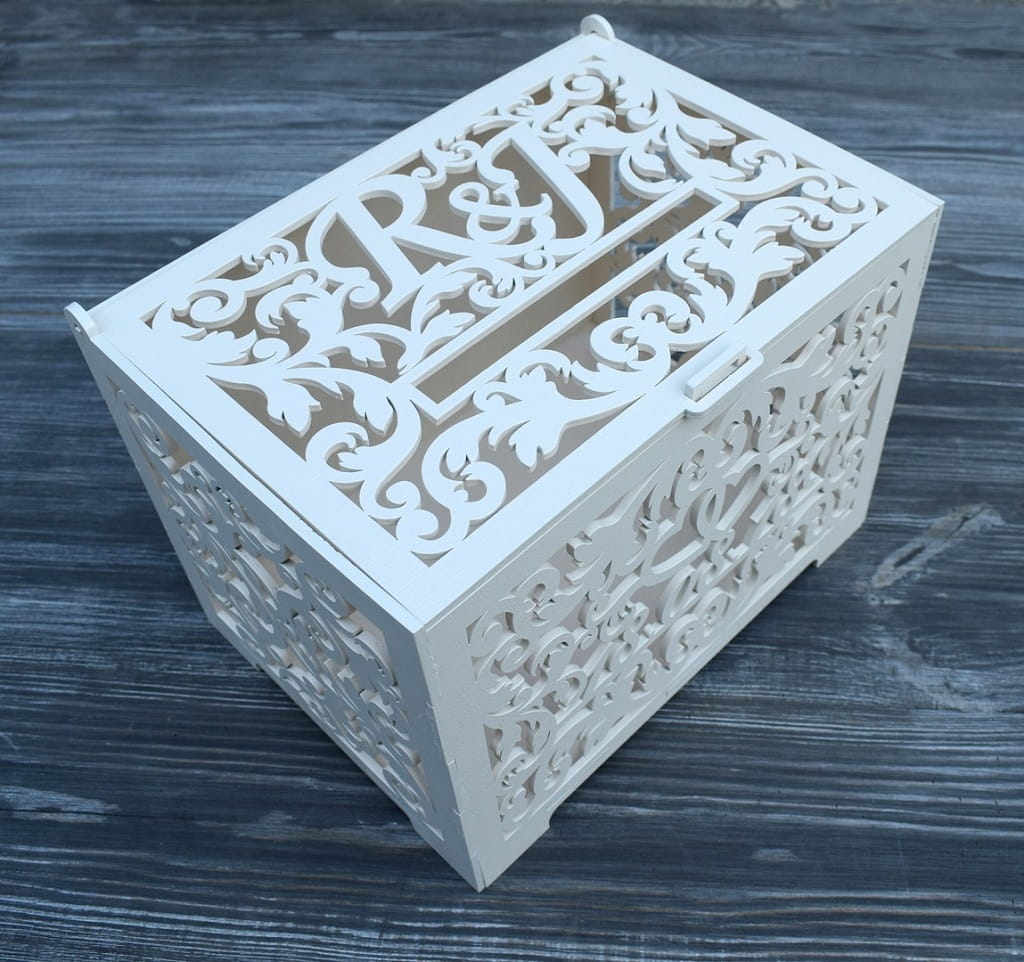 Laser Cut Party Card Box Wedding Envelope Box