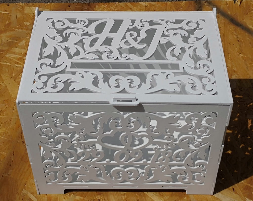 Laser Cut Party Card Box Wedding Envelope Box