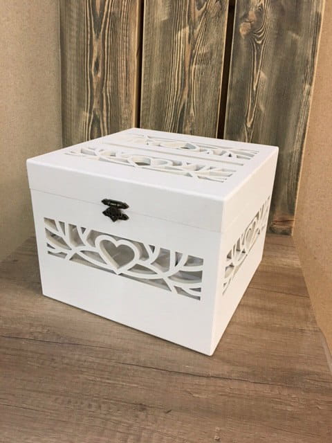 Laser Cut Wedding Envelope Card Box