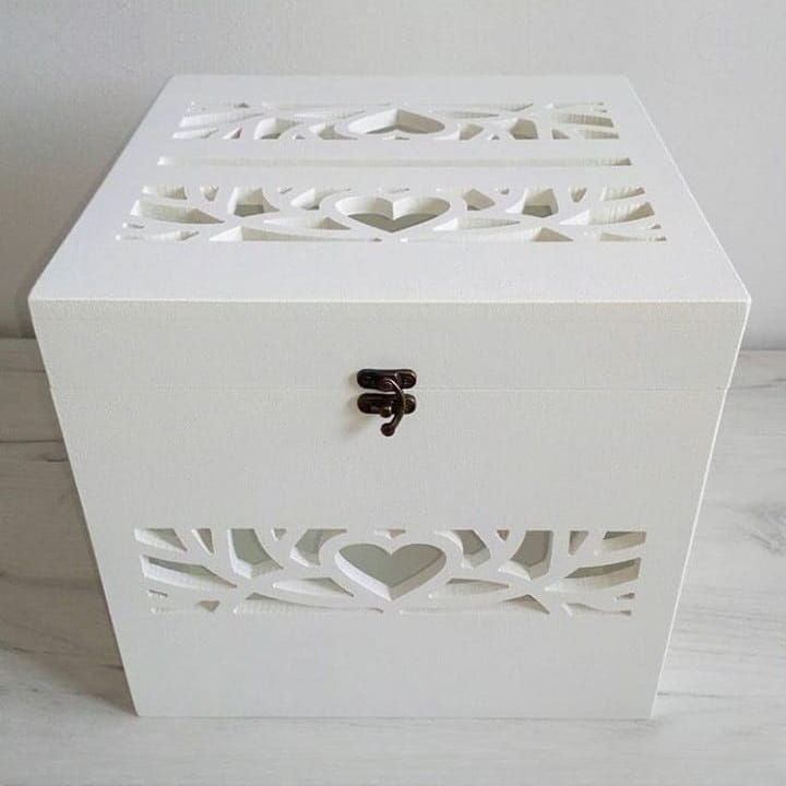 Laser Cut Wedding Envelope Card Box