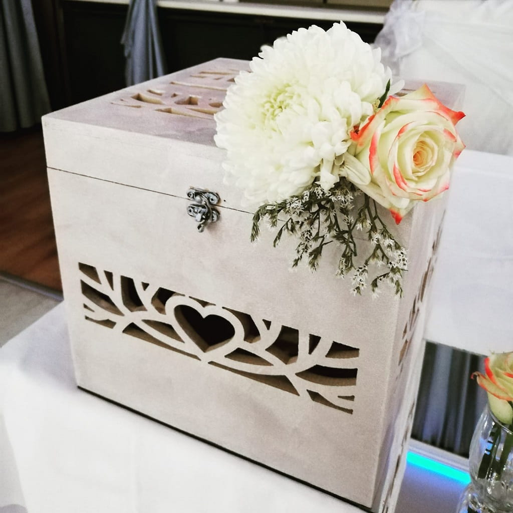 Laser Cut Wedding Envelope Card Box
