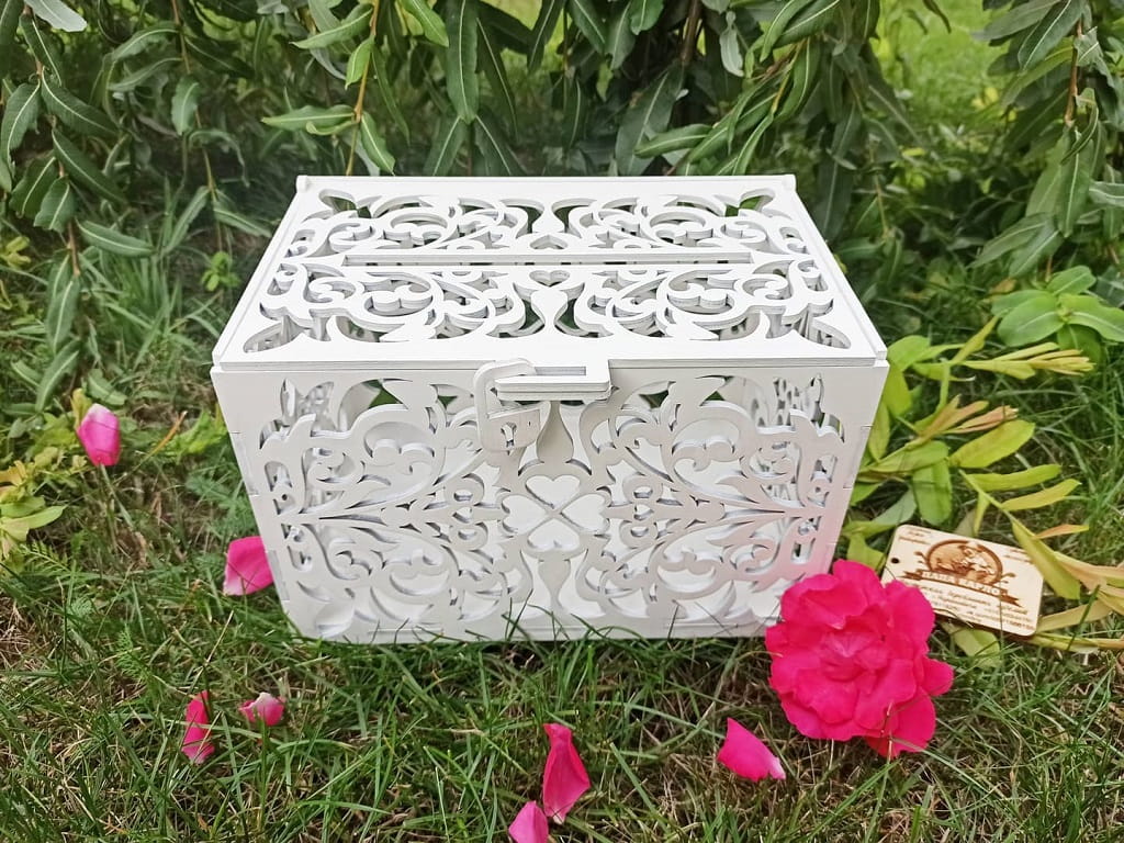 Laser Cut Wedding Envelope Drop Box