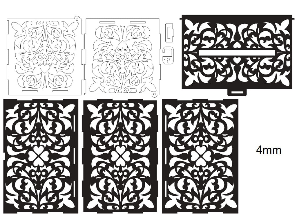 Laser Cut Wedding Envelope Drop Box