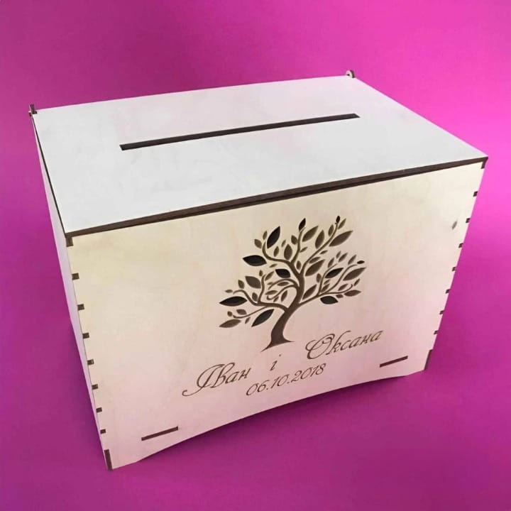 Laser Cut Wedding Guest Envelope Box