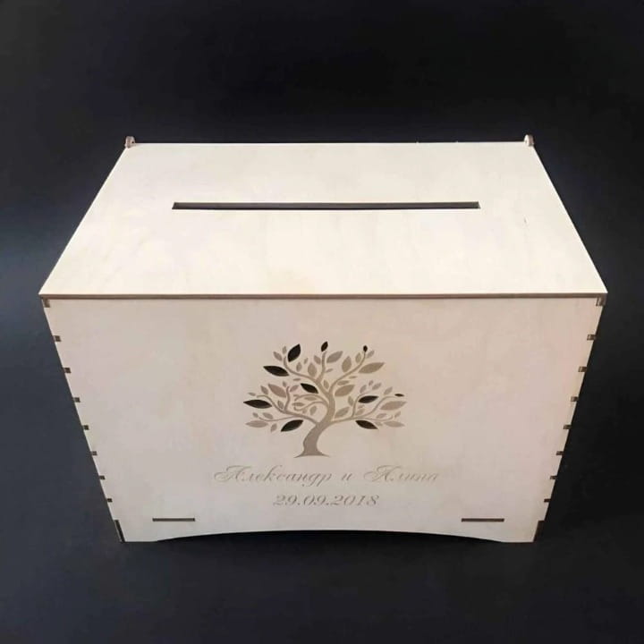Laser Cut Wedding Guest Envelope Box