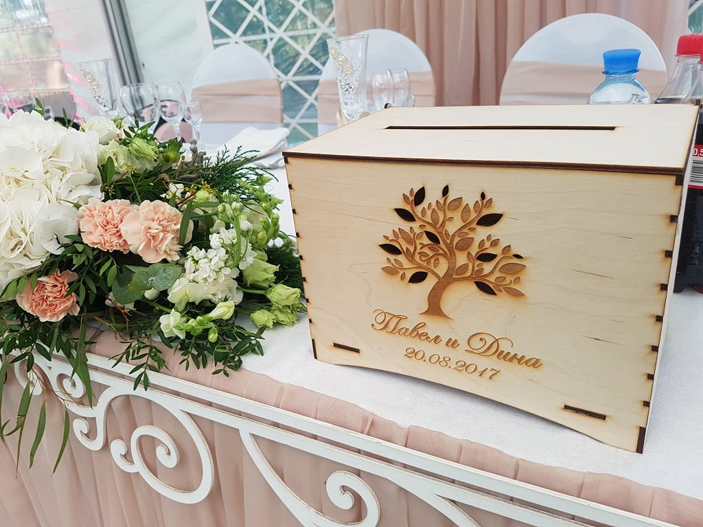 Laser Cut Wedding Guest Envelope Box
