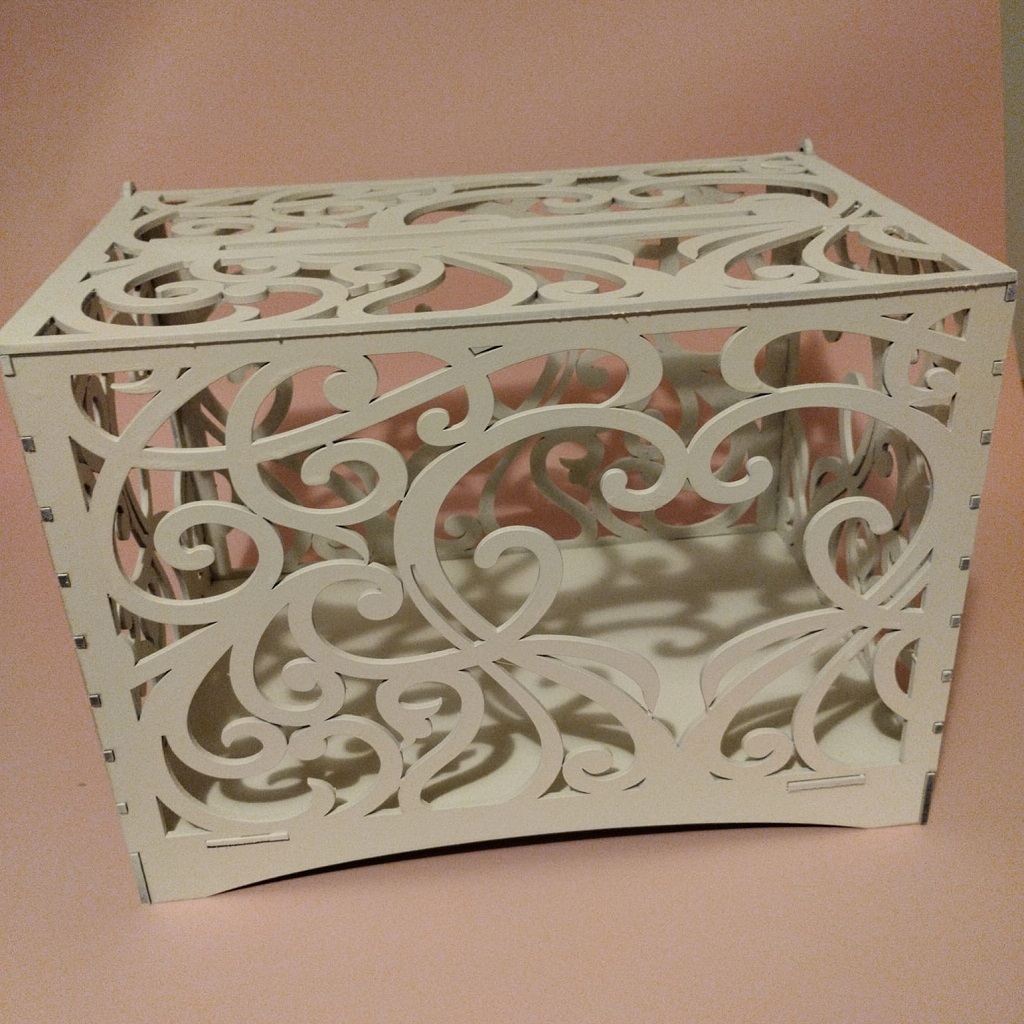 Laser Cut Wedding Money Box