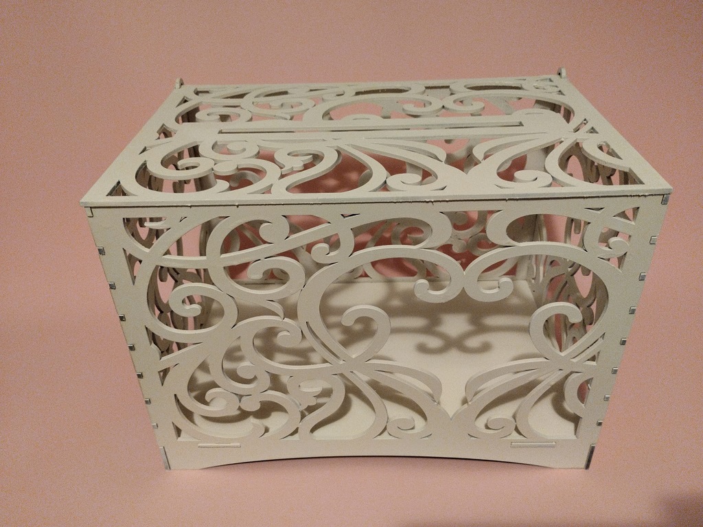 Laser Cut Wedding Money Box