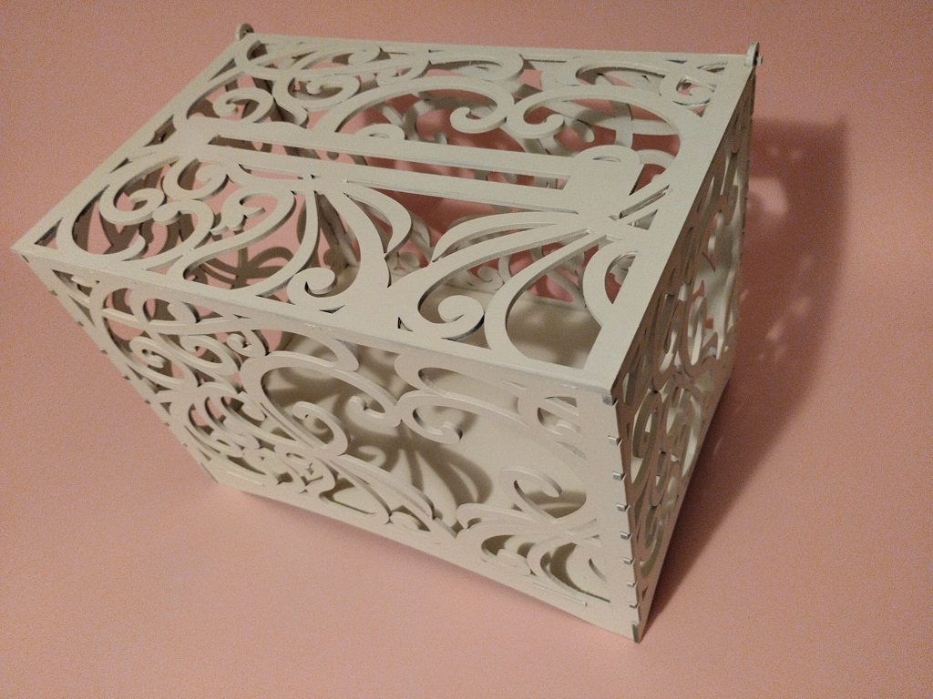 Laser Cut Wedding Money Box