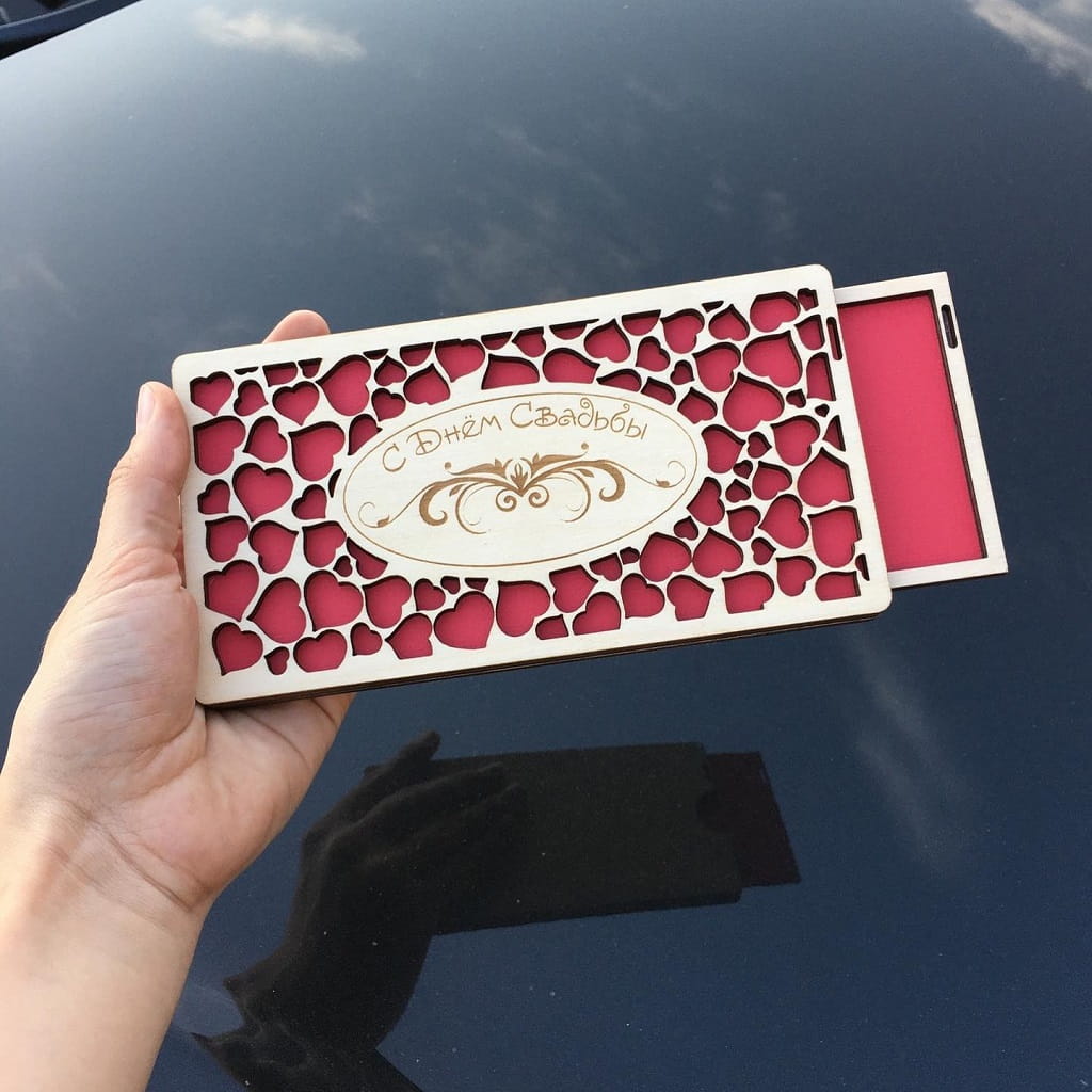 Laser Cut Wedding Gift Envelope