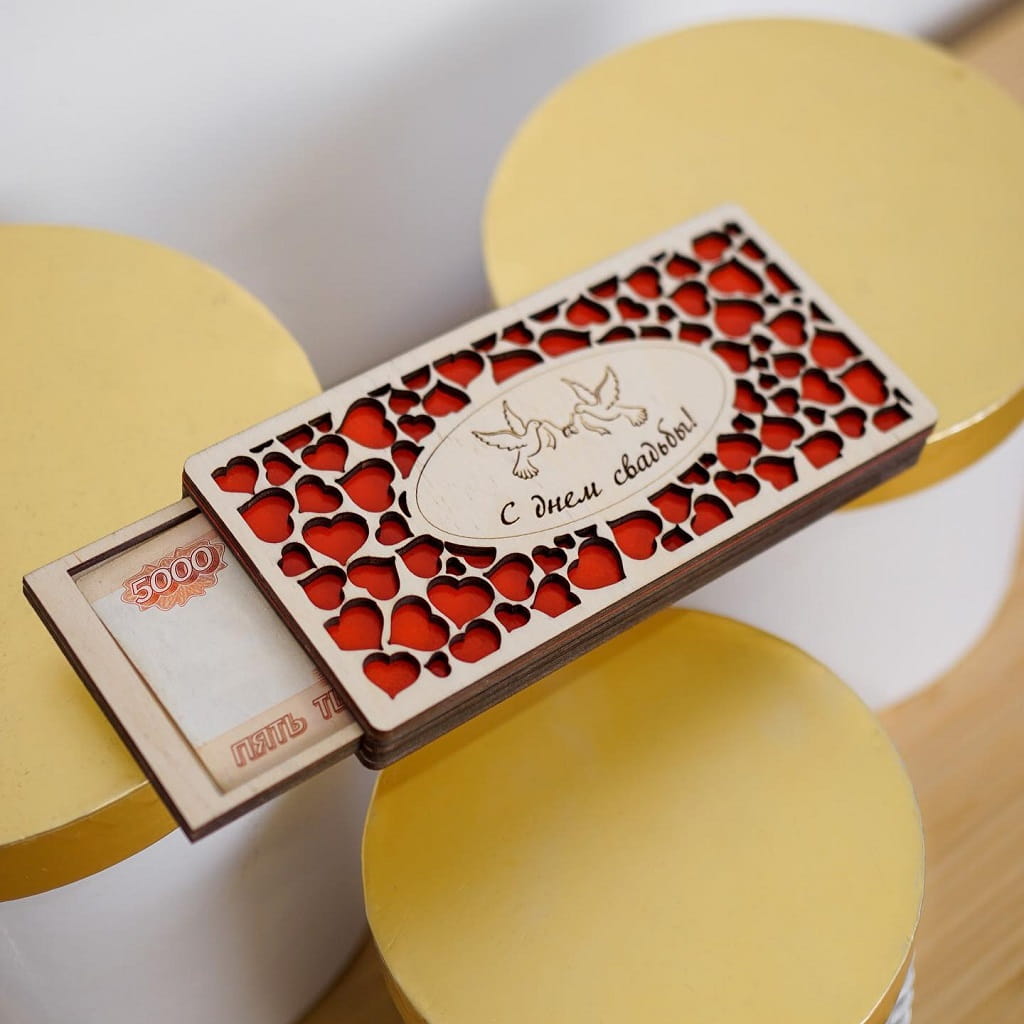 Laser Cut Wedding Gift Envelope