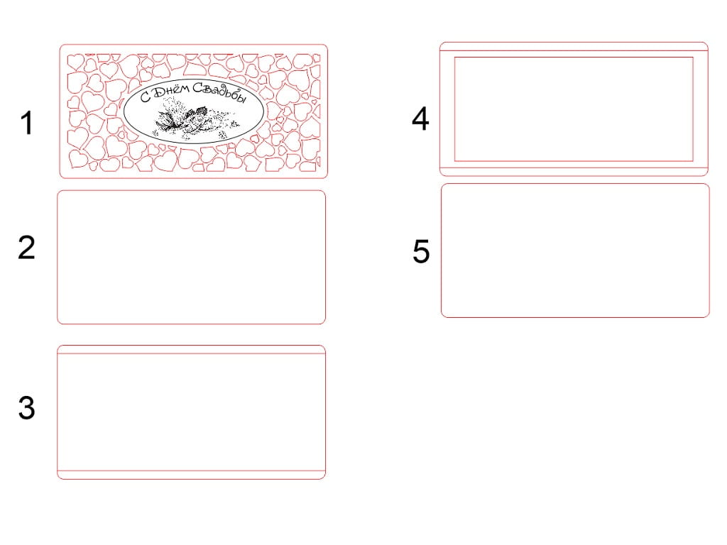 Laser Cut Wedding Gift Envelope