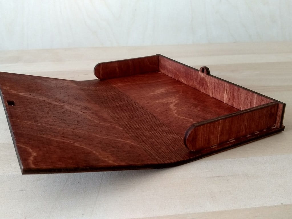 Laser Cut Wooden Cash Box with Lock Dollar Bill