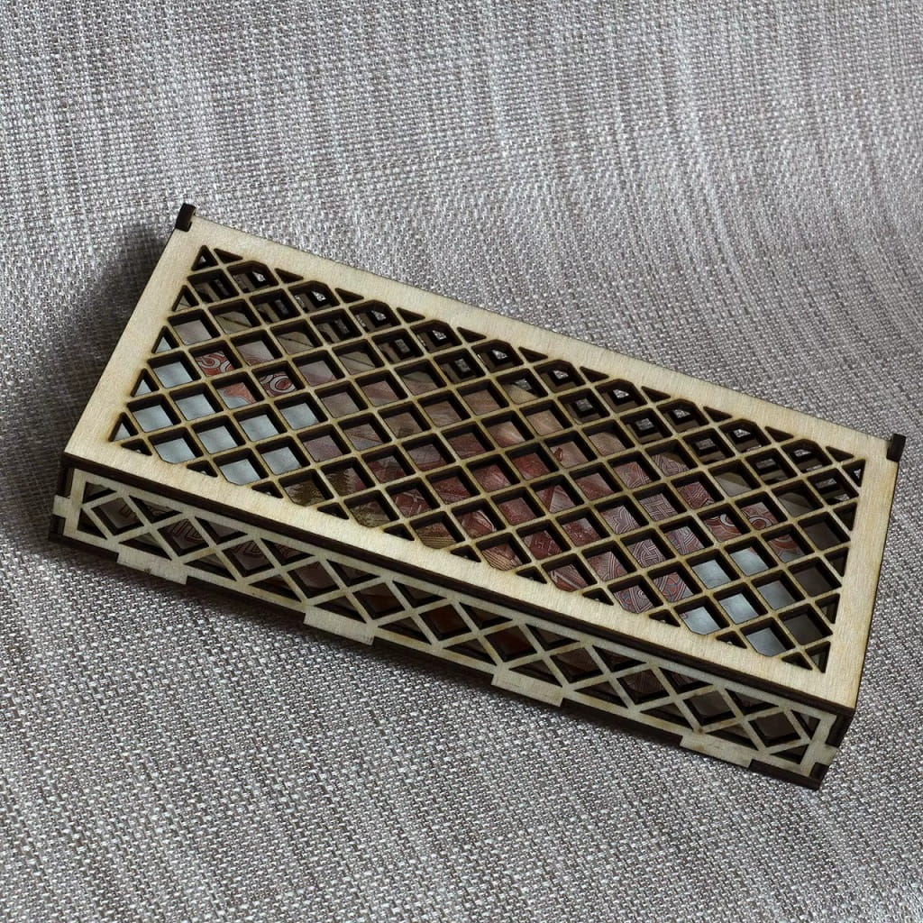 Laser Cut Wooden Paper Money Case