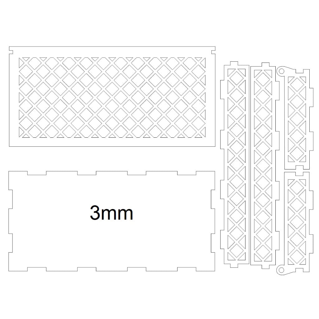Laser Cut Wooden Paper Money Case