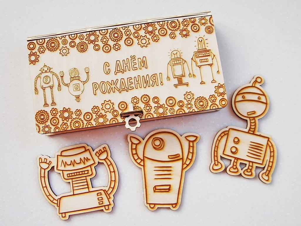 Laser Cut Birthday Cash Gift Box
