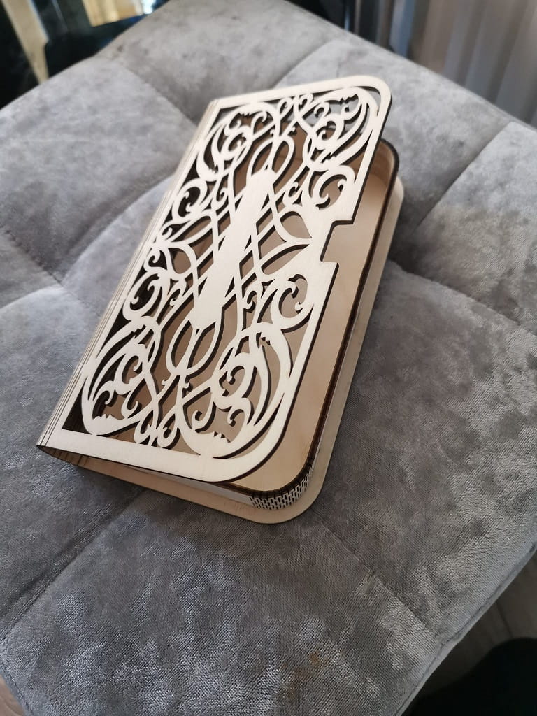 Laser Cut Cash Organizer Money Storage Box