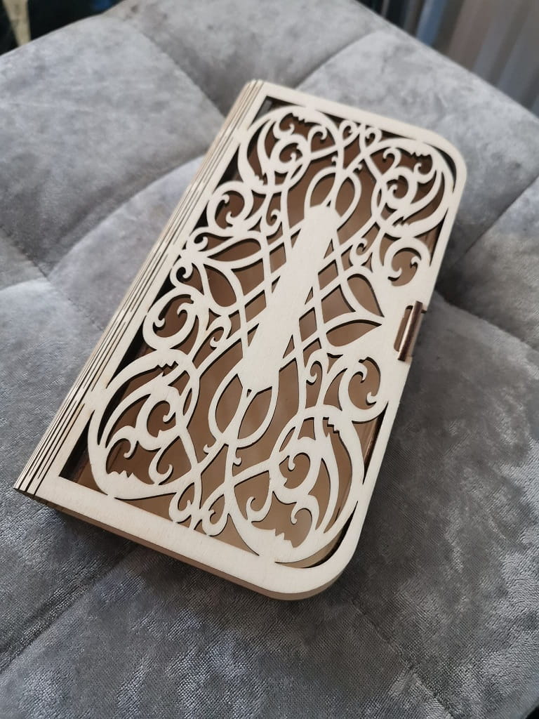 Laser Cut Cash Organizer Money Storage Box