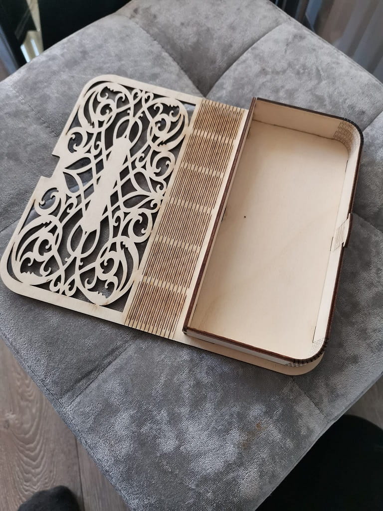 Laser Cut Cash Organizer Money Storage Box