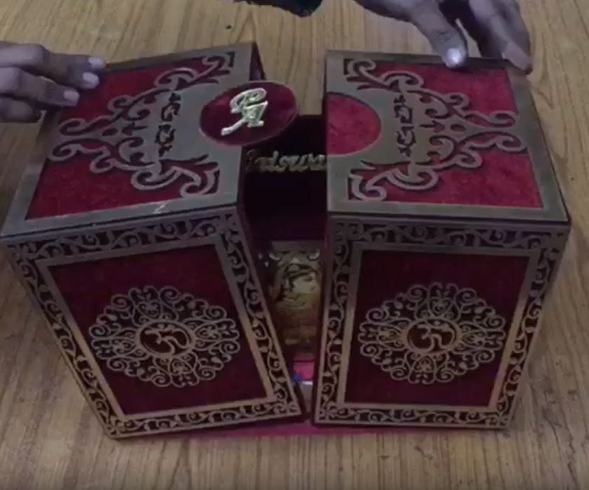 Laser Cut Luxury Wedding Invitation Card Box