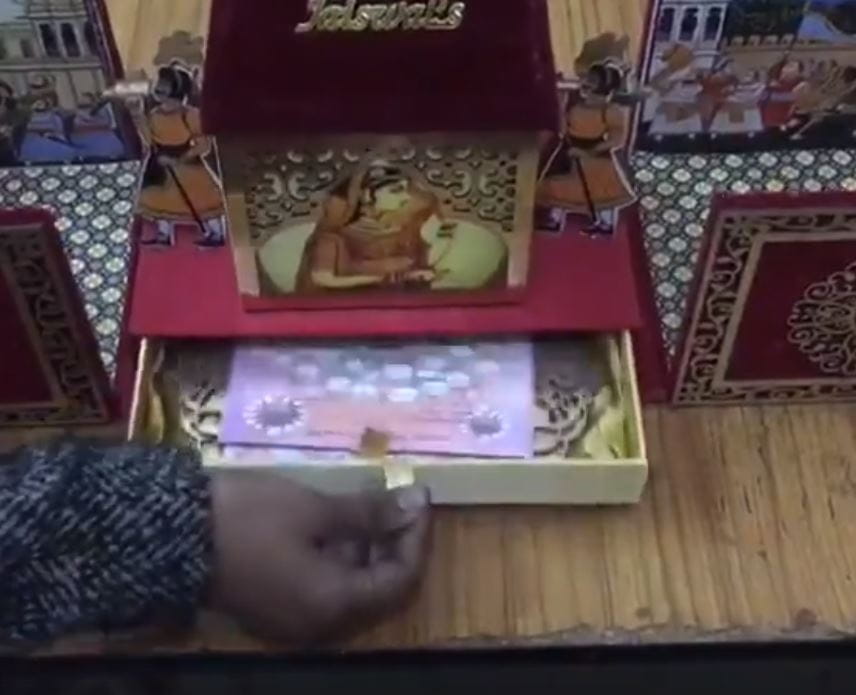 Laser Cut Luxury Wedding Invitation Card Box