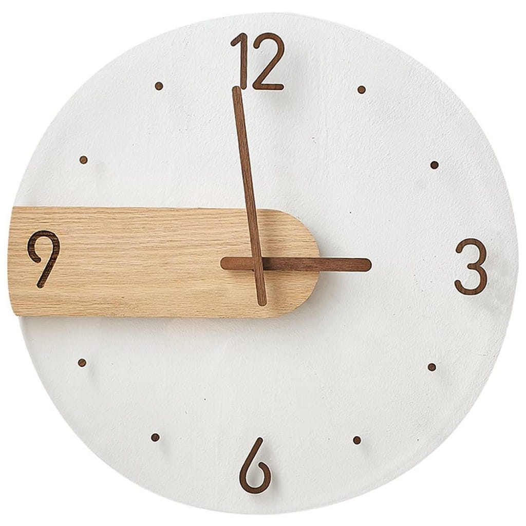 Laser Cut Acrylic Wood Wall Clock for Living Room