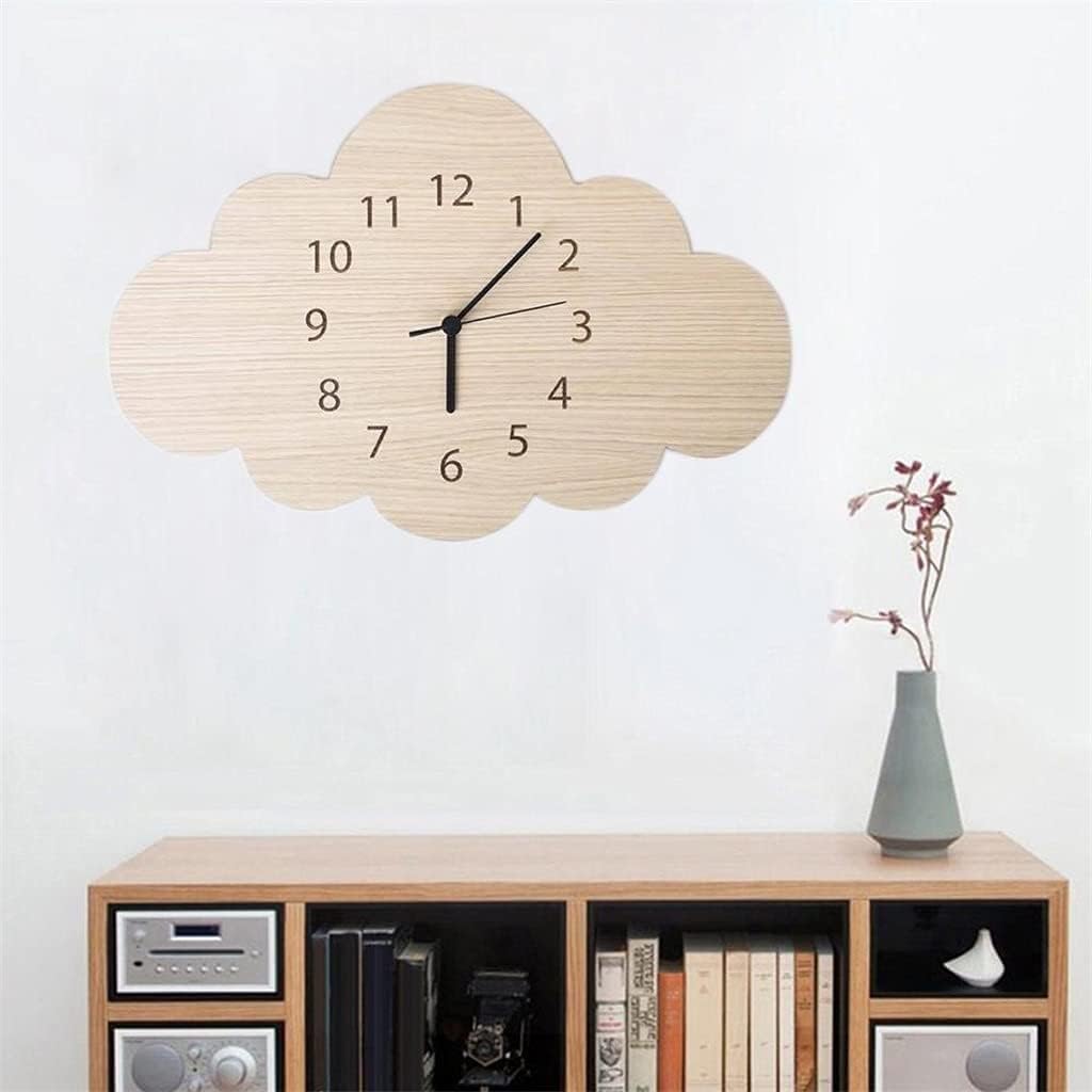 Laser Cut Cloud Shape Wall Clock