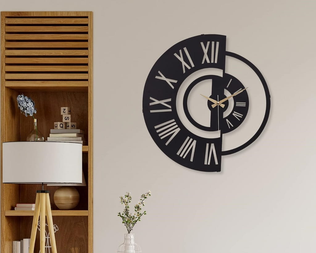 Laser Cut Modern Wall Clock for Living Room