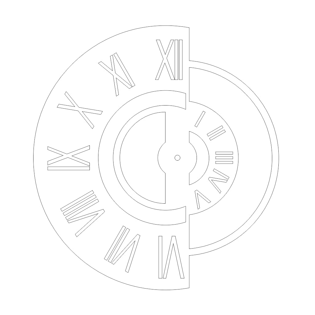 Laser Cut Modern Wall Clock for Living Room