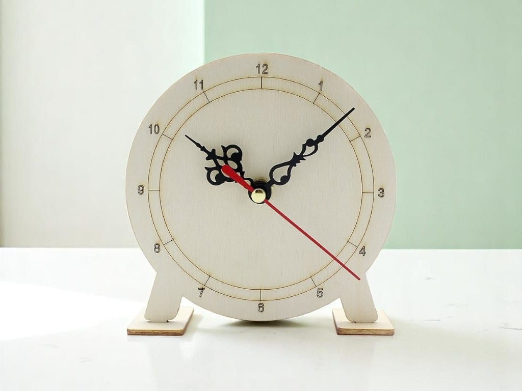 Laser Cut Interactive Clock for Kids