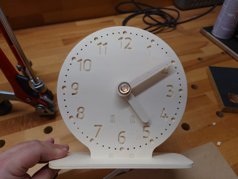 Laser Cut Kids Learning Wall Clock