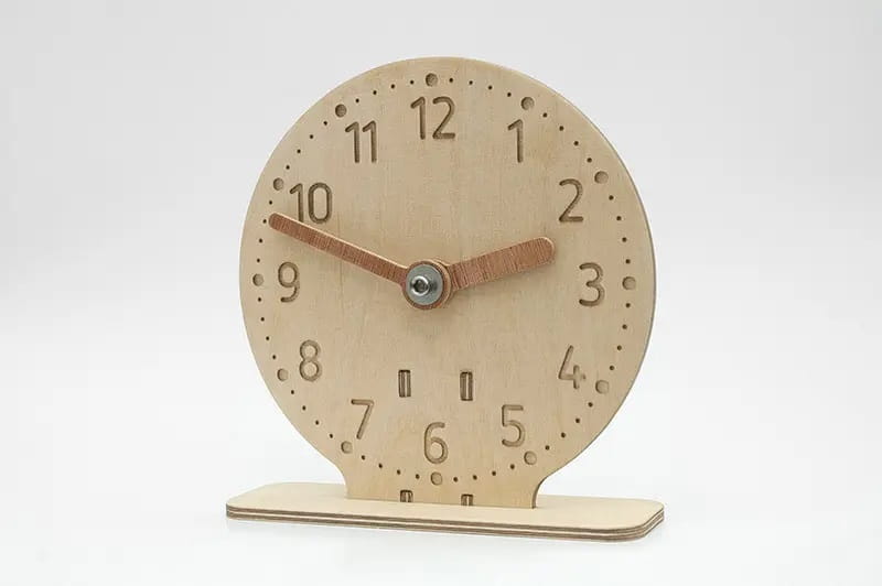 Laser Cut Kids Learning Wall Clock