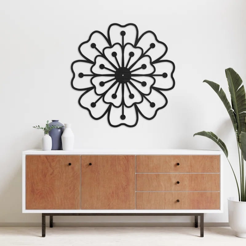 Laser Cut Floral Wall Decor