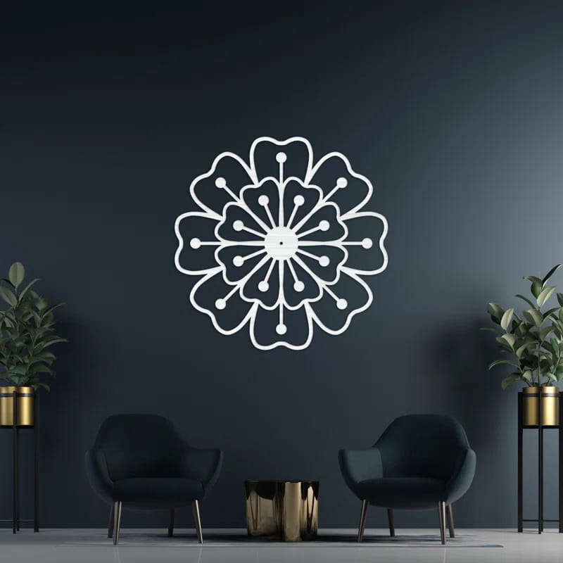 Laser Cut Floral Wall Decor