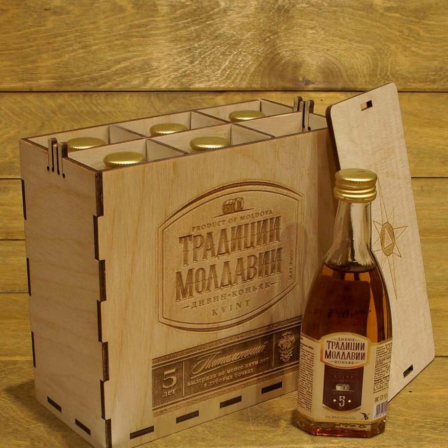 Laser Cut Six Bottle Wine Shipping Box