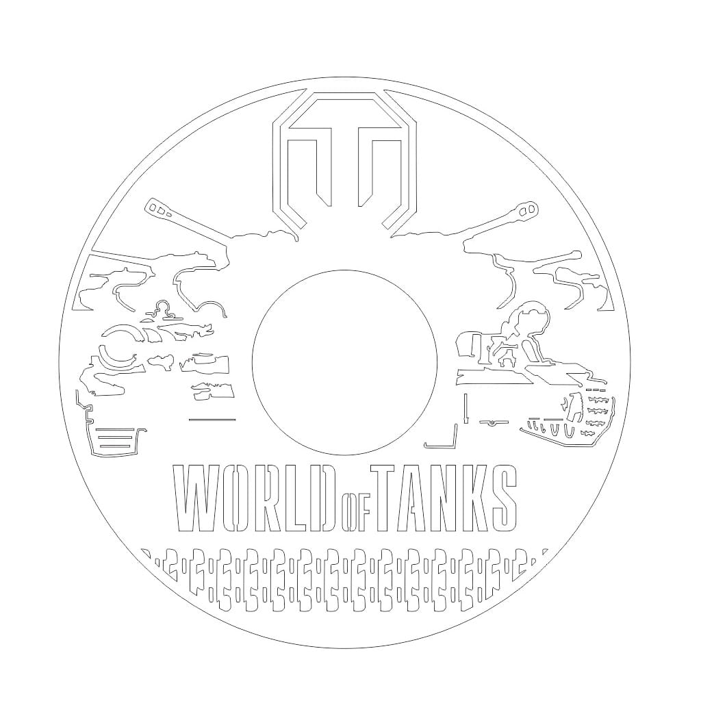 Laser Cut World Of Tanks Vinyl Record Wall Clock