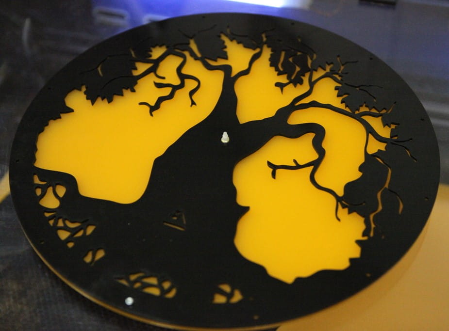 Laser Cut Acrylic Tree of Life Wall Clock