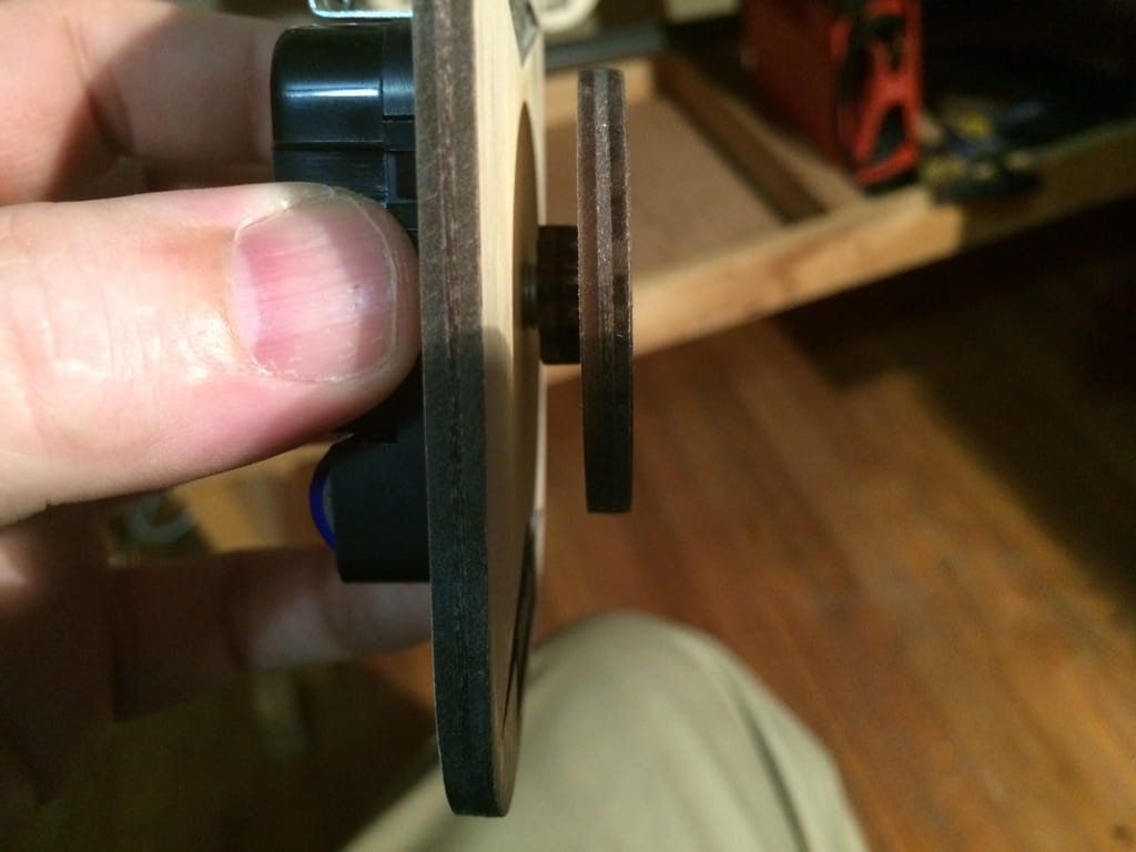 Laser Cut Simplified Wooden Gear Clock