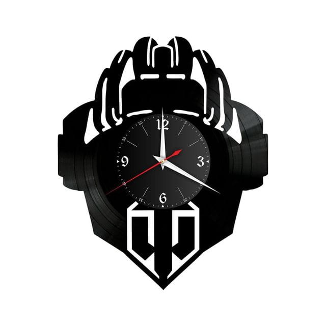 Laser Cut World of Tanks Wall Vinyl Record Wall Clock