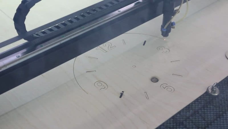 Laser Cut Wooden Wall Clock