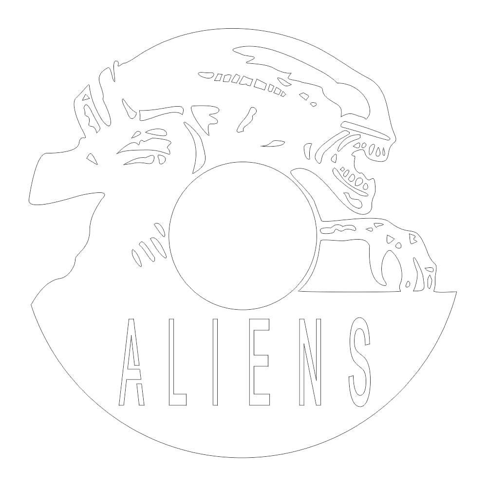Laser Cut Aliens Warrior Vinyl Record Wall Clock